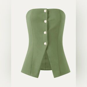 Size X Small Green OGL Strapless Top